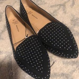 Time and tru wide width 9.5 shoes flats slip ons